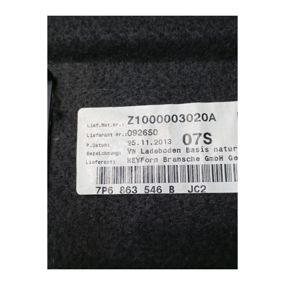 Tampão Estepe Porta Malas Volkswagen Touareg 4.2 V8 2013 2