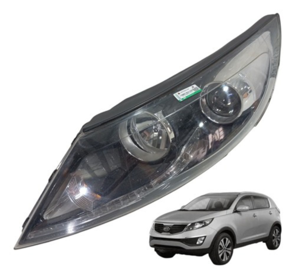 Farol Lado Esquerdo Com Detalhe Kia Sportage 2014 921013