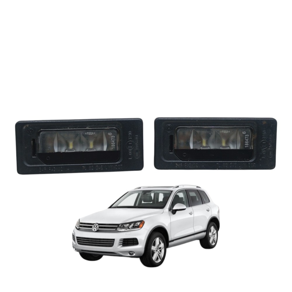 Par Lanterna Luz Placa Traseira Vw Touareg 4.2 V8 2013