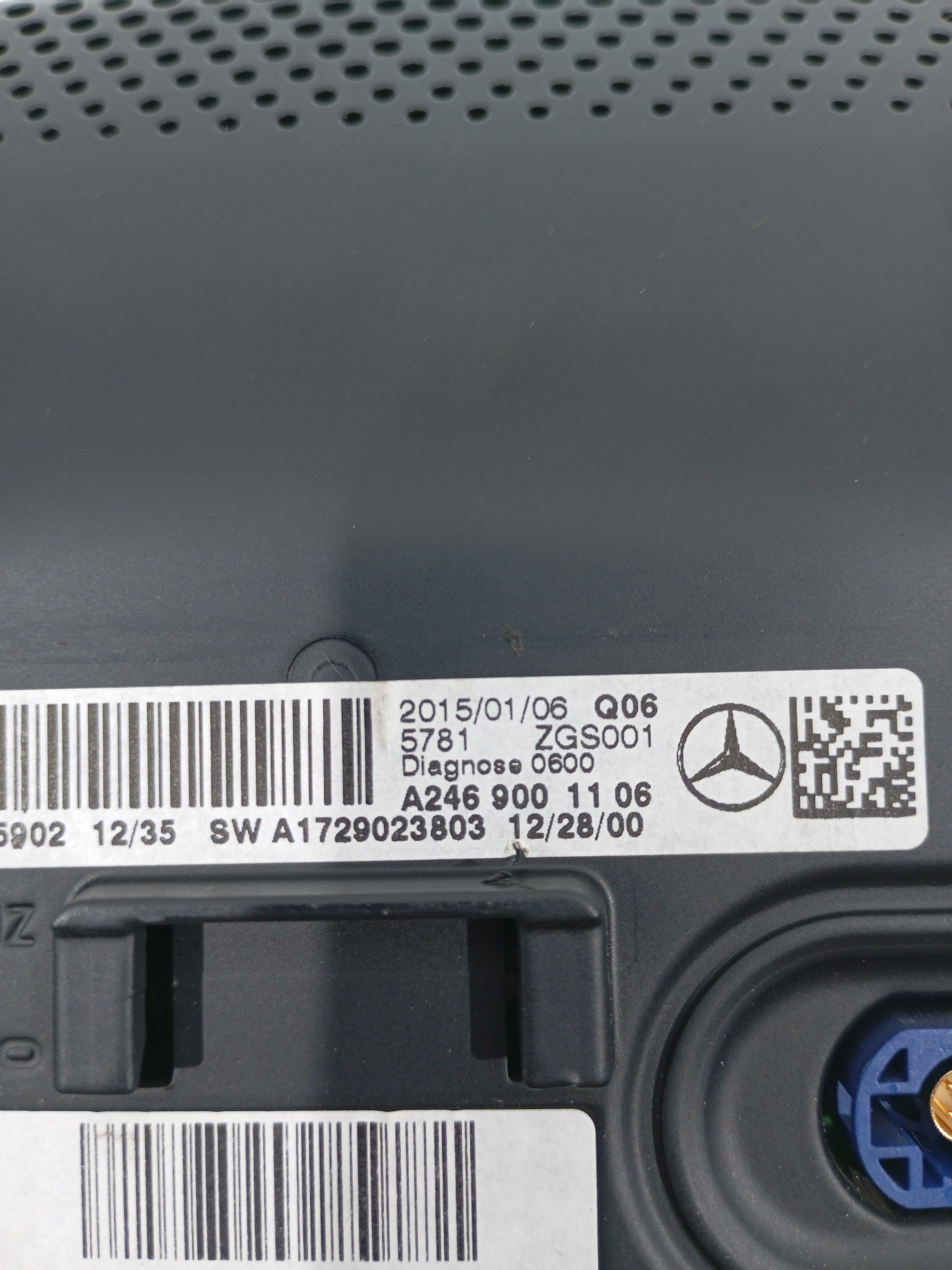 Tela Multimídia Mercedes A250 2015 Cod-a2469001106 Preto 6