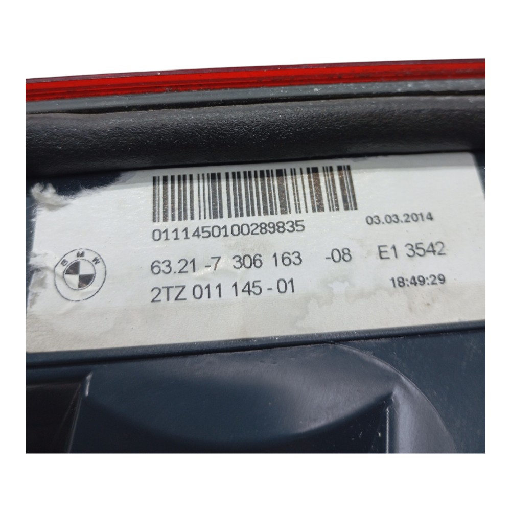 Lanterna Tampa Traseira Esquerda Bmw 528i 535i 2014