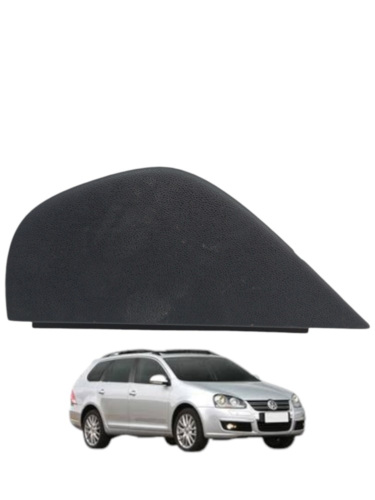 Acabamento Lateral Esquerdo Painel Vw Jetta Variant 2.5 2009 Preto