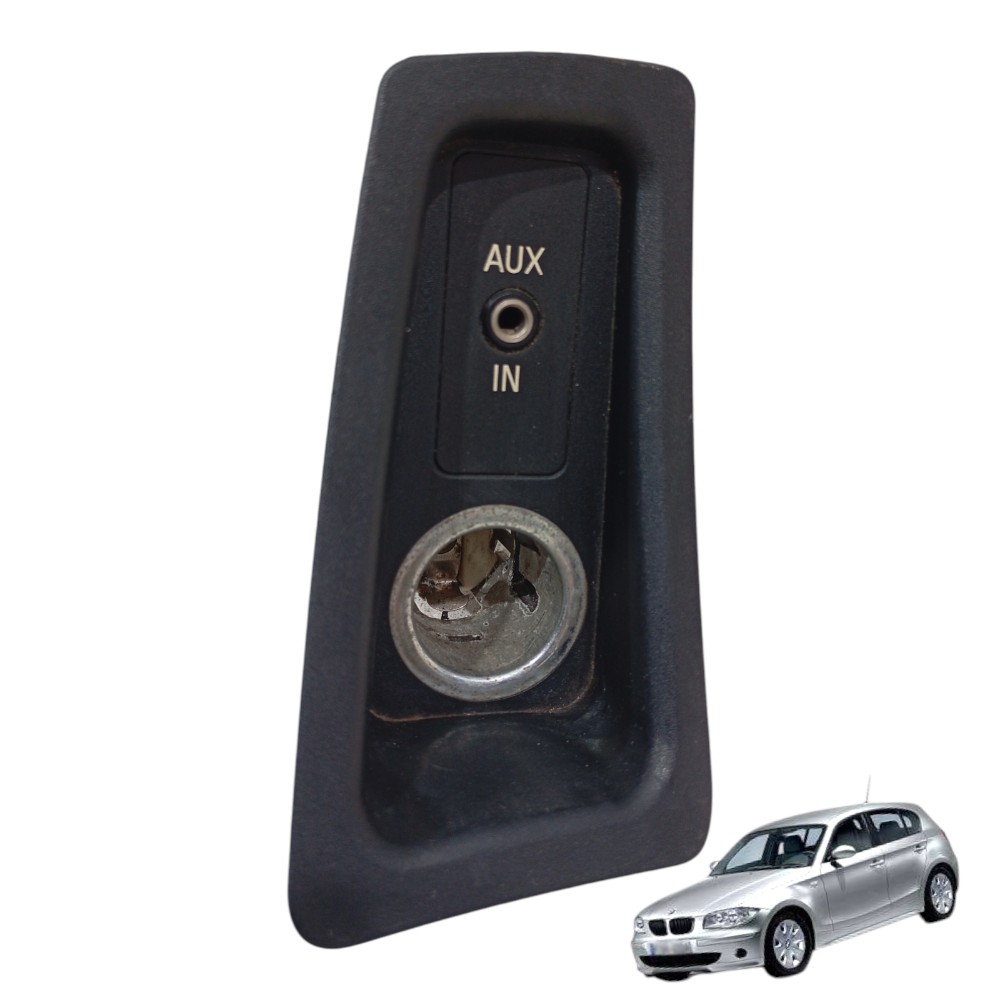 Botão Entrada Auxiliar/acendedor Bmw 118i 2.0 2010 Preto