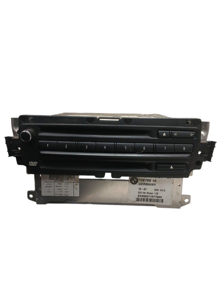 Rádio Cd Player Bmw 335i 3.0 Turbo 2008 E90 6583917072101 5