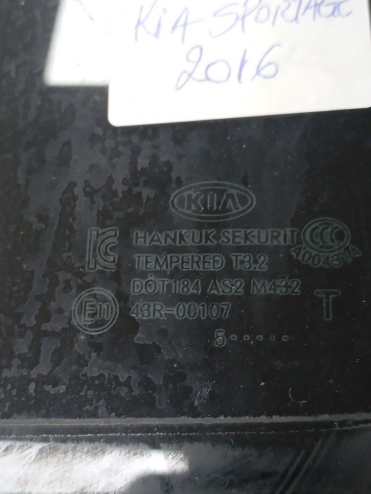 Vidro Porta Traseira Direita Kia Sportage 2.0 2014 43r00107 2