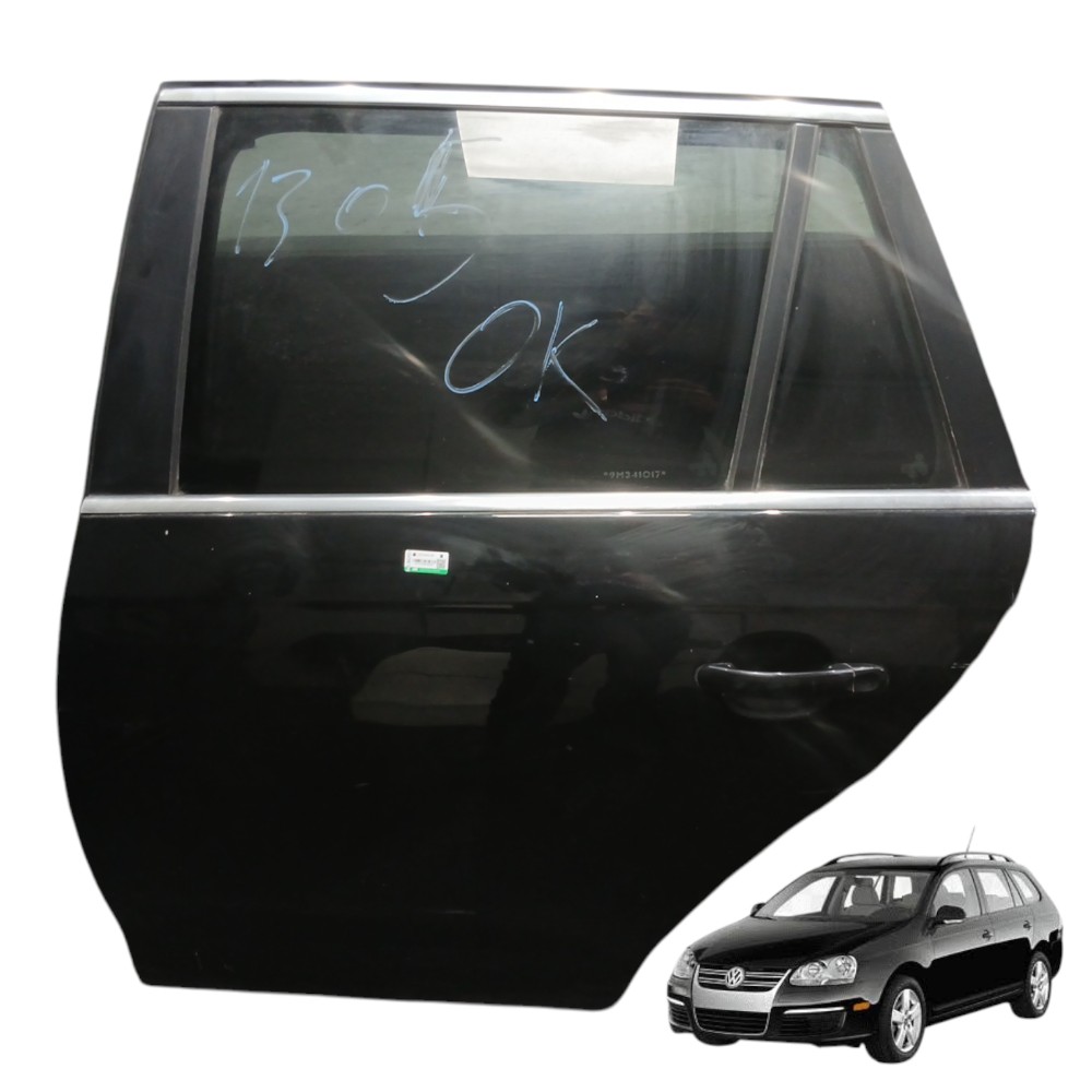 Porta Traseira Esquerda Volkswagen Jetta Variant  2009 Traseira Esquerdo Preto 1