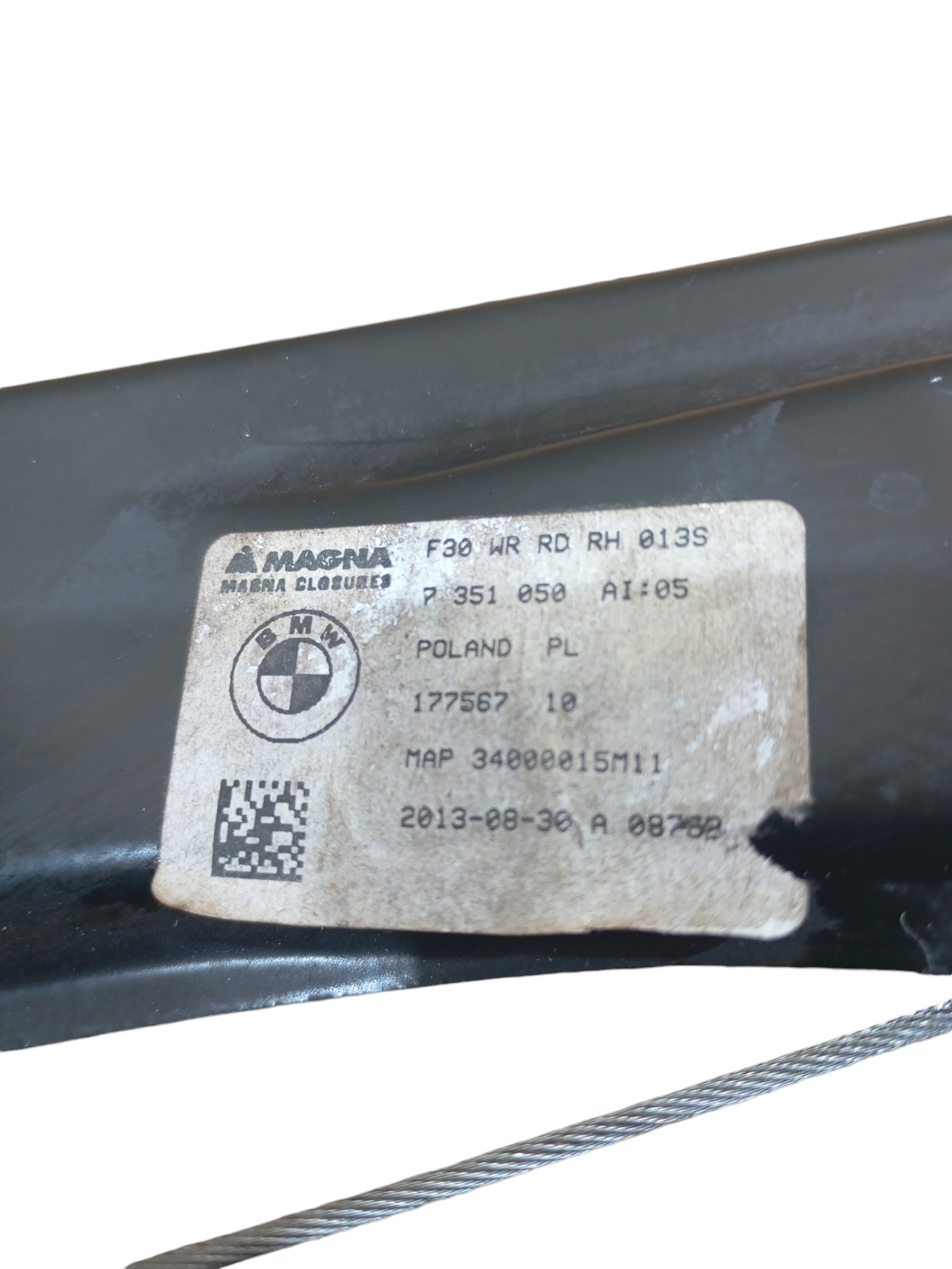 Maquina Vidro Traseira Esquerda Bmw 320i 2015 Cod17756710 5