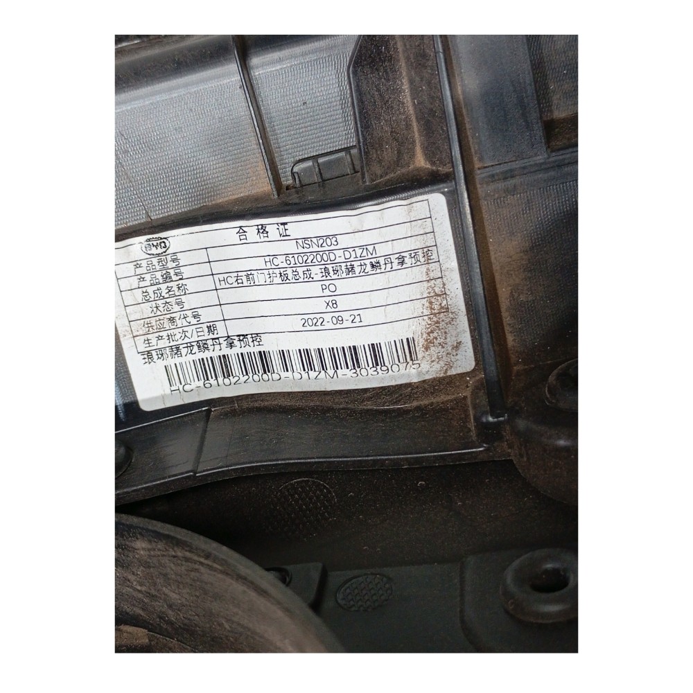 Forro Porta Dianteira Direita Byd Han Awd Gs 680ev 2022 2023 7