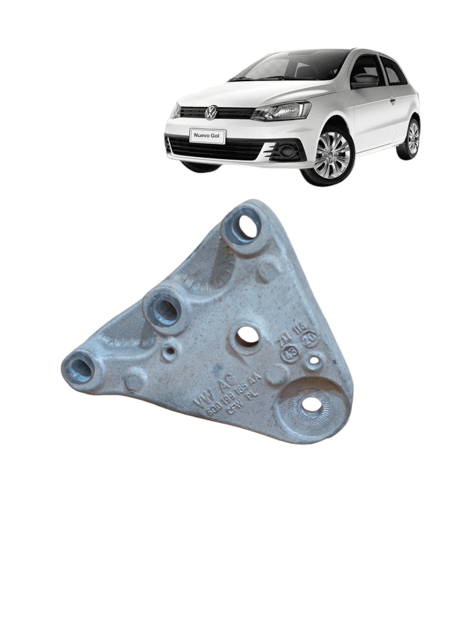 Suporte Coxim Motor Volkswagen Gol 2022 Cod 6q0199185 1