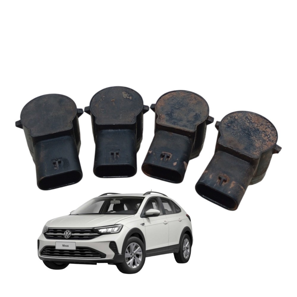 Kit Jogo Sensor Ré Estacionamento Vw Nivus Polo Virtus 2021