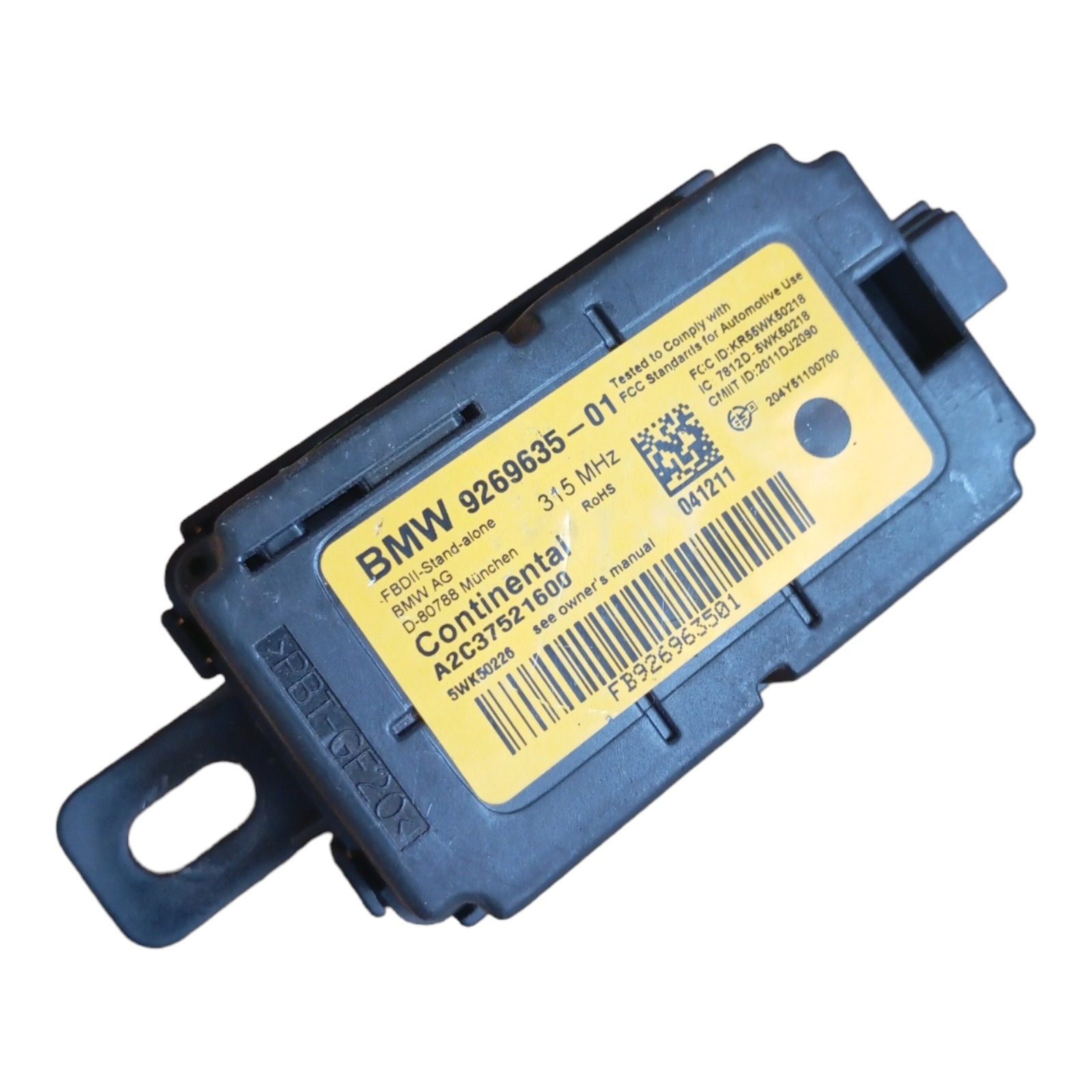 Módulo Controle Sensor Alarme Bmw 118i 1.6 Turbo 2012 2013 3