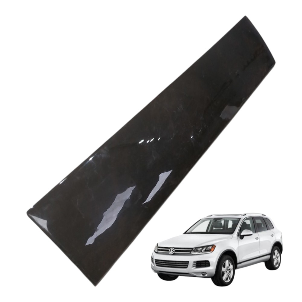 Acabamento Painel Madeira Volkswagen Touareg 4.2 V8 Fsi 2013 Marrom Escuro Brilhante Madeira 6