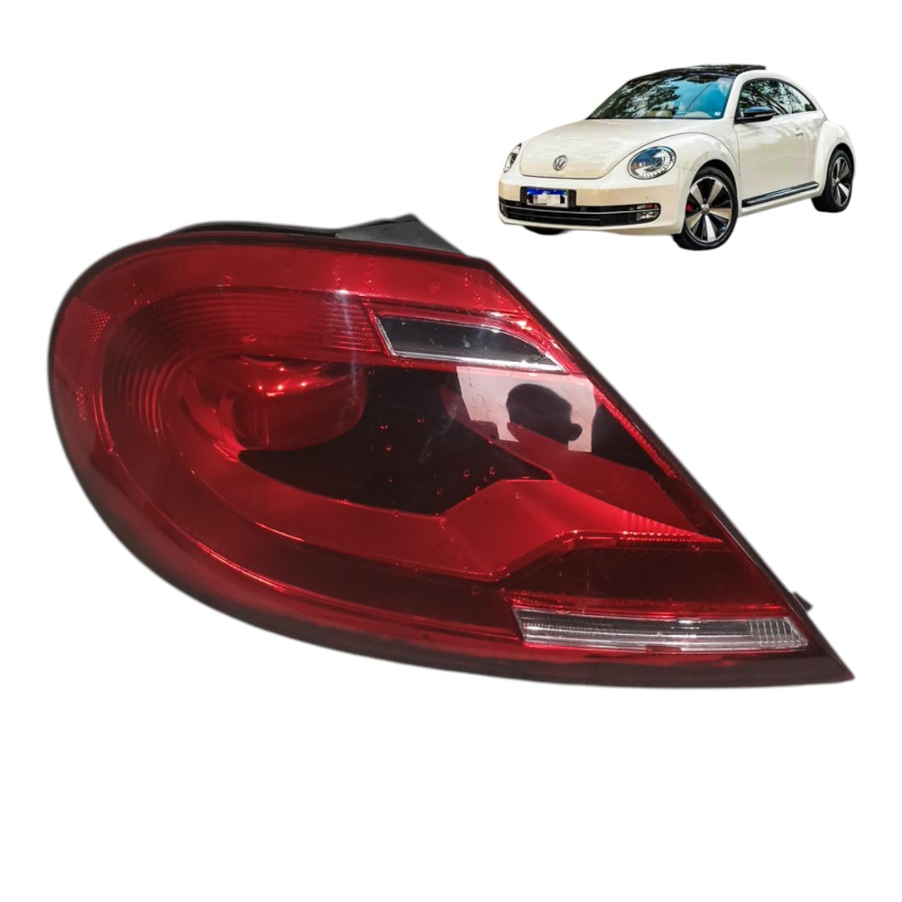Lanterna Traseira Esquerda Volkswagen Fusca 2.0 Turbo 2014 Esquerdo/motorista Vermelho