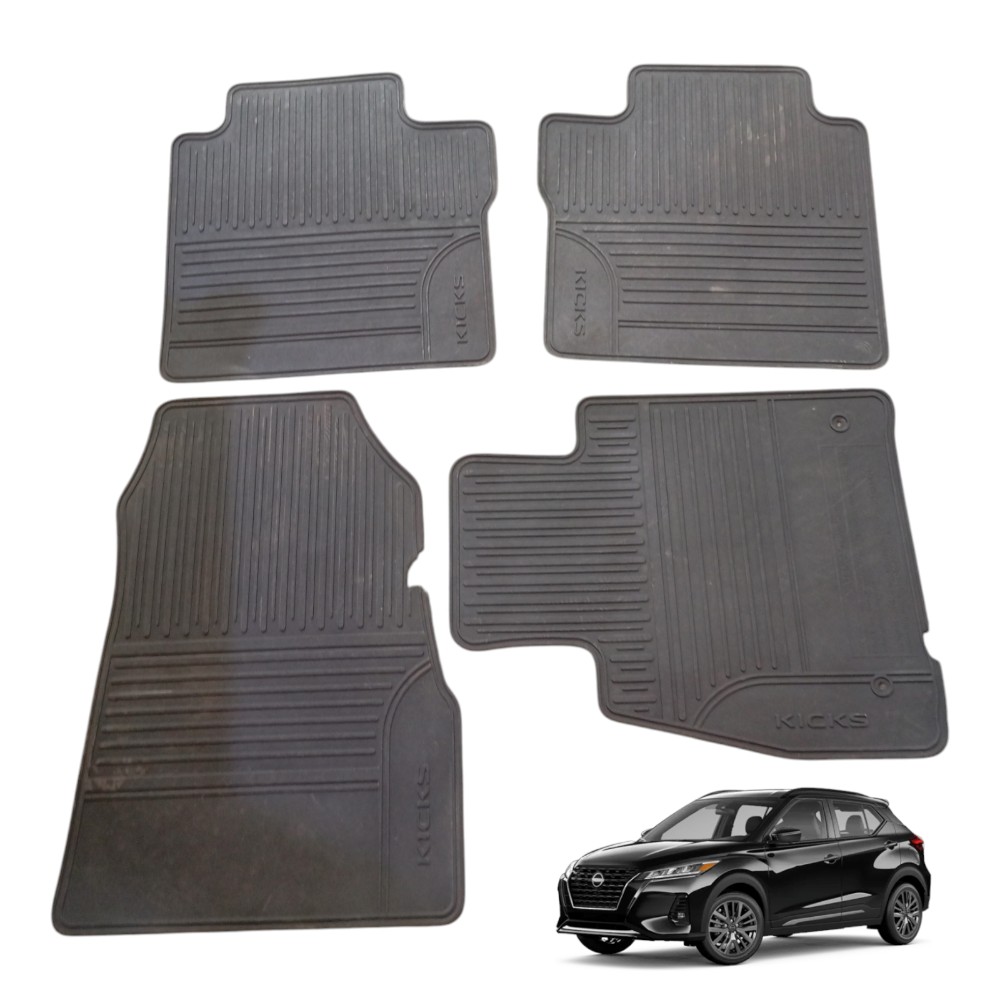 Jogo De Tapetes Borracha Nissan Kicks 1.6 2022 Preto