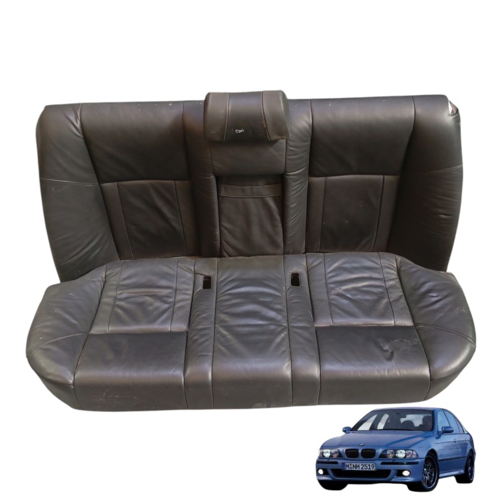 Jogo De Bancos Traseiro Bmw 530i 2000 E39 Cod-8159681 Preto