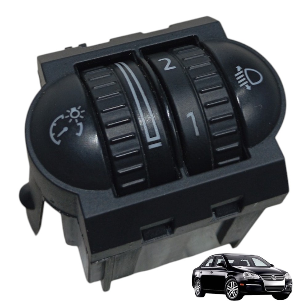 Botão Retostato Regulagem Farol Volkswagen Jetta 2.5 2007 1