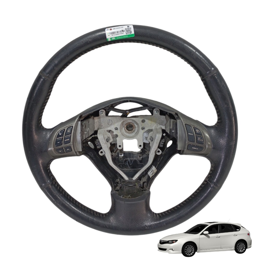 Volante Direção Com Comandos Subaru Impreza 2.0 Manual 2010 Preto