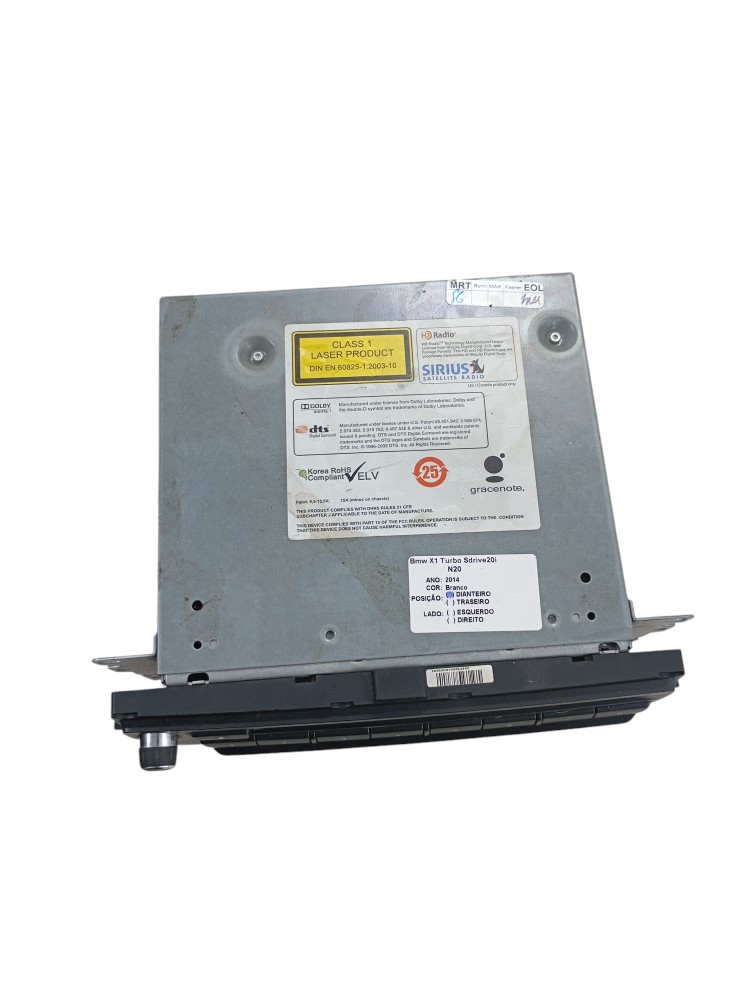 Rádio Som Cd Player Bmw X1 2.0 2013 2014 2015 E84 5