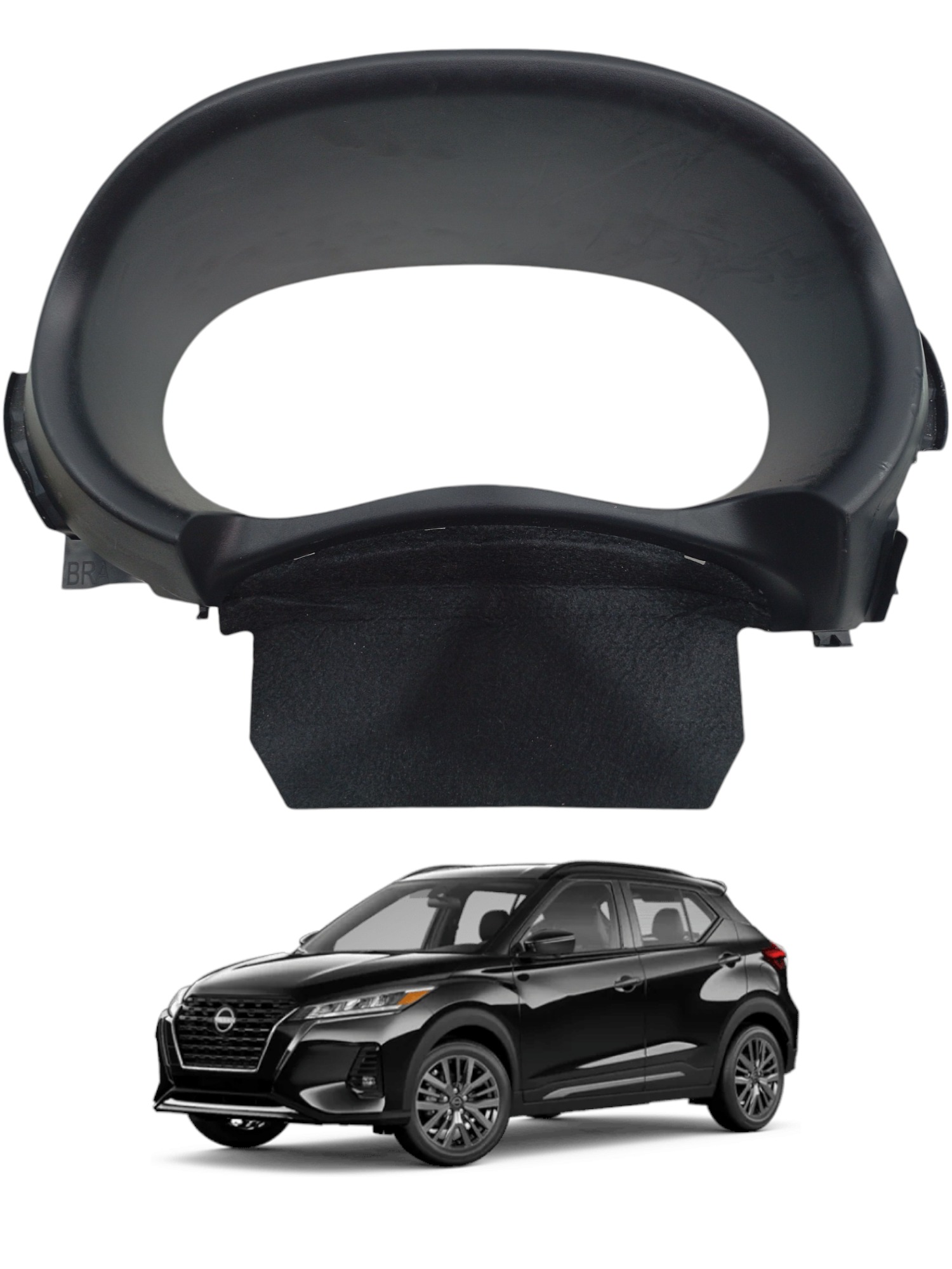 Acabamento Painel Instrumento Nissan Kicks 1.6 2021 2022 Preto