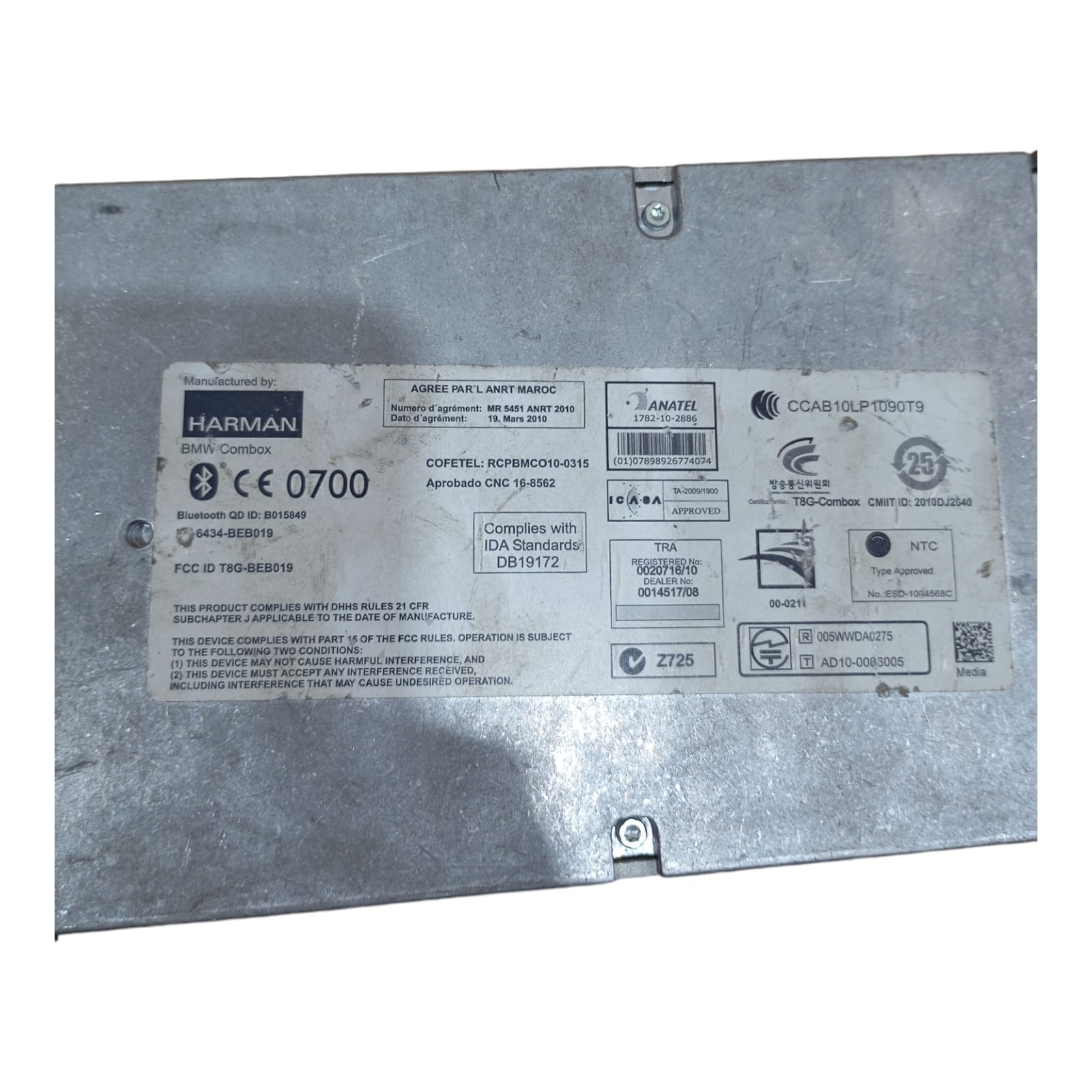 Módulo Central Bluetooth Bmw X1 2.0 2013 2014 2015 925716001 4