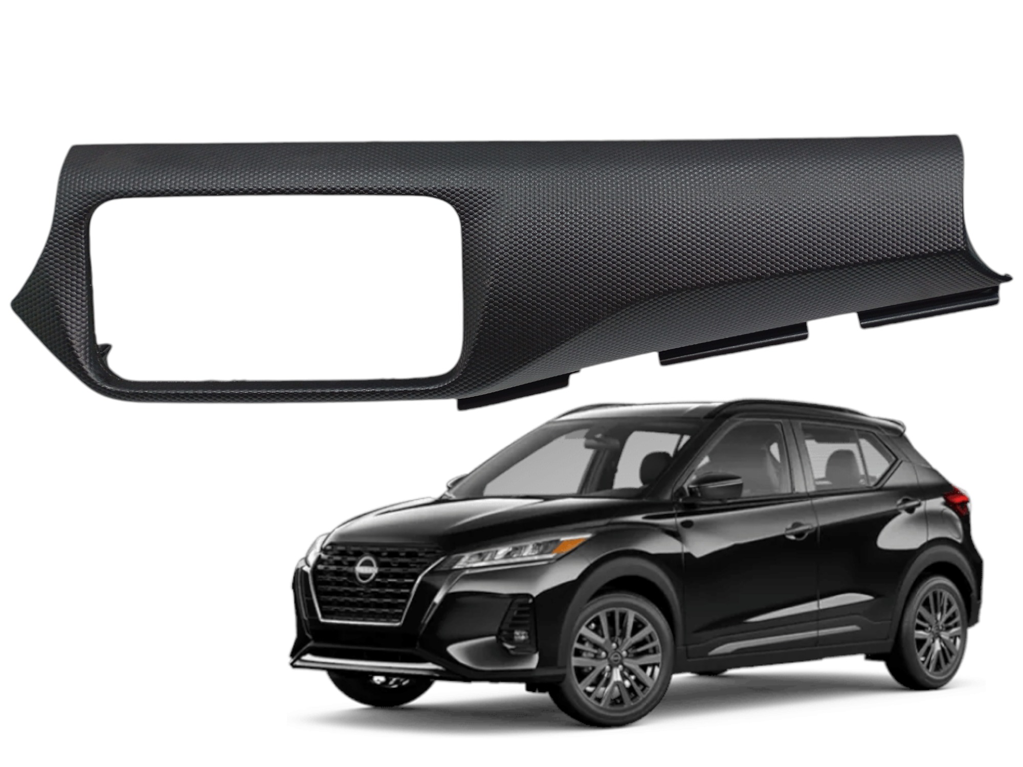 Moldura Painel Multimídia Nissan Kicks 1.6 2022 684115ra0a Preto