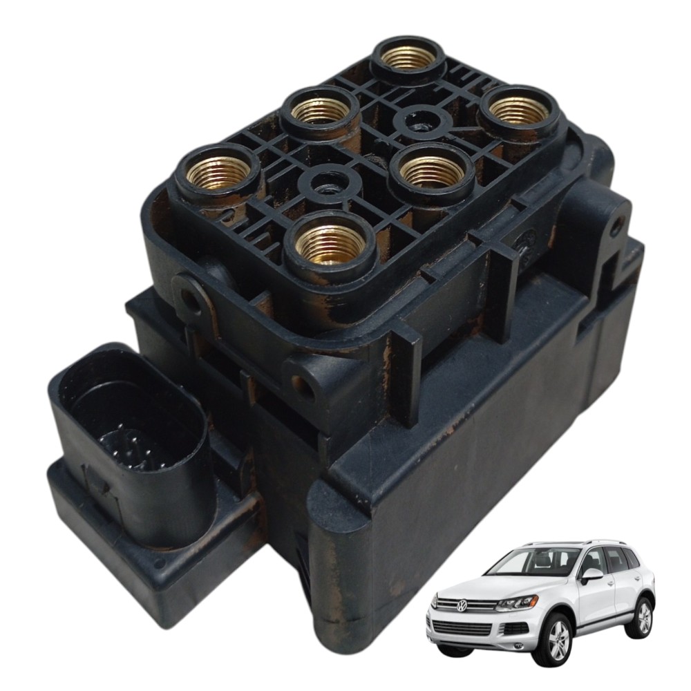 Bloco válvula suspensão pneumática Volkswagen touareg 2014 1