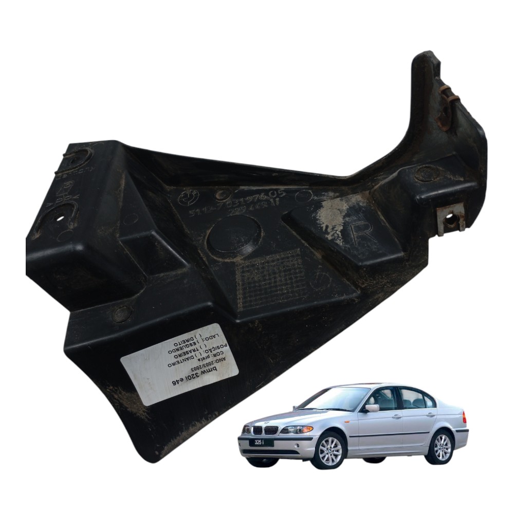 Guia Inferior Traseiro Direito Parachoque Bmw 320i E46 2003