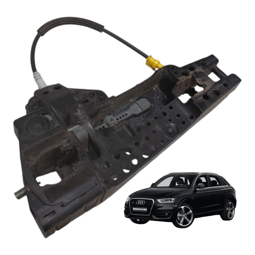 Suporte Maçaneta Externa Traseira Esquerda Audi Q3 2.0 2014 Preto Traseira 1