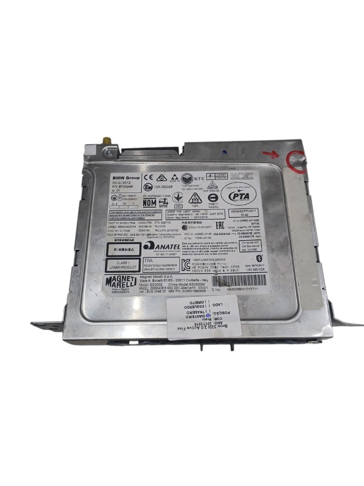 Rádio Cd Player Bmw 320i 2.0 F30 N20 2017 2018 Cod 870594901 4