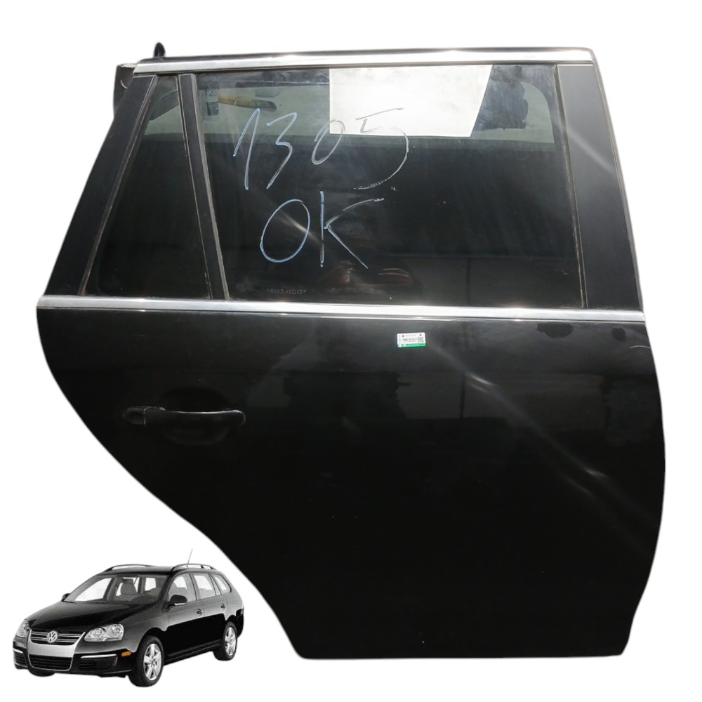 Porta Traseira Direita Completa Vw Jetta Variant 2.5 2009 Traseira Direita Preto 1