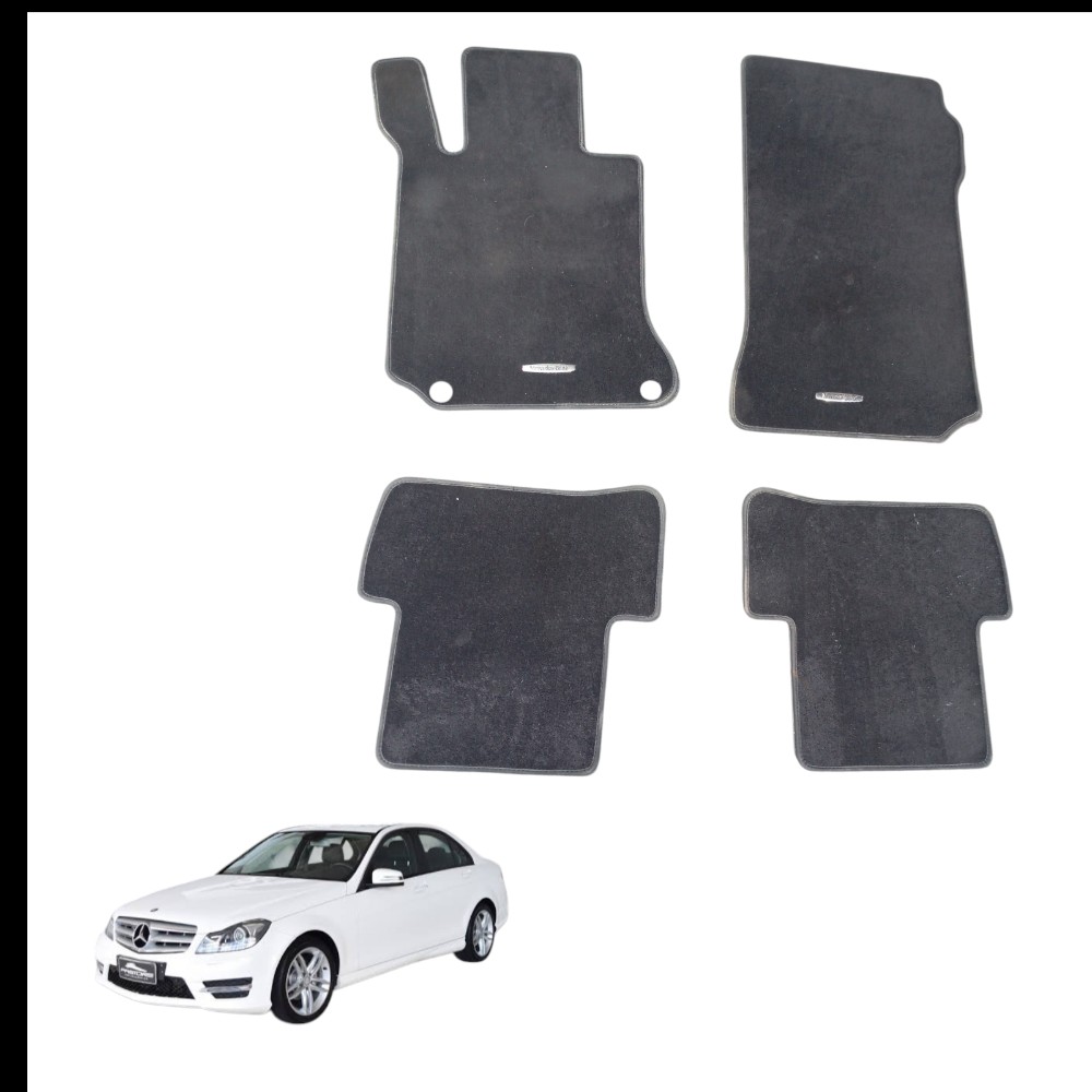 Jogo De Tapetes Mercedes C180 1.6 2014 Completo A2046803248 Preto