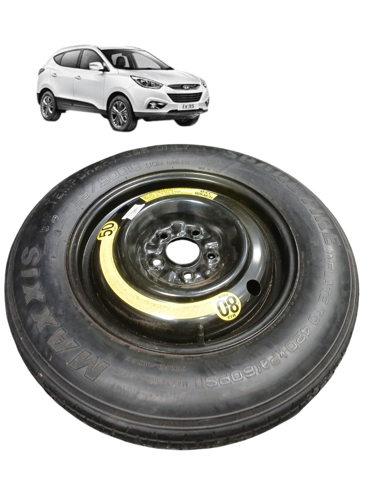 Roda Pneu Estepe Aro 16 Original Hyundai Ix35 2.0 2015 2016 5