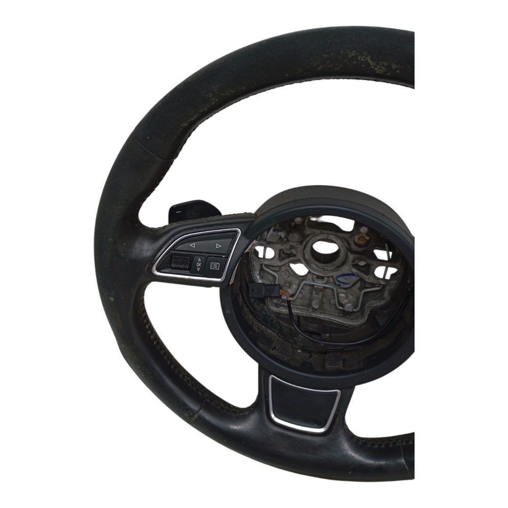 Volante Direção Com Comandos Audi A1 1.4 Tfsi 2012 2013 2014 Preto 5