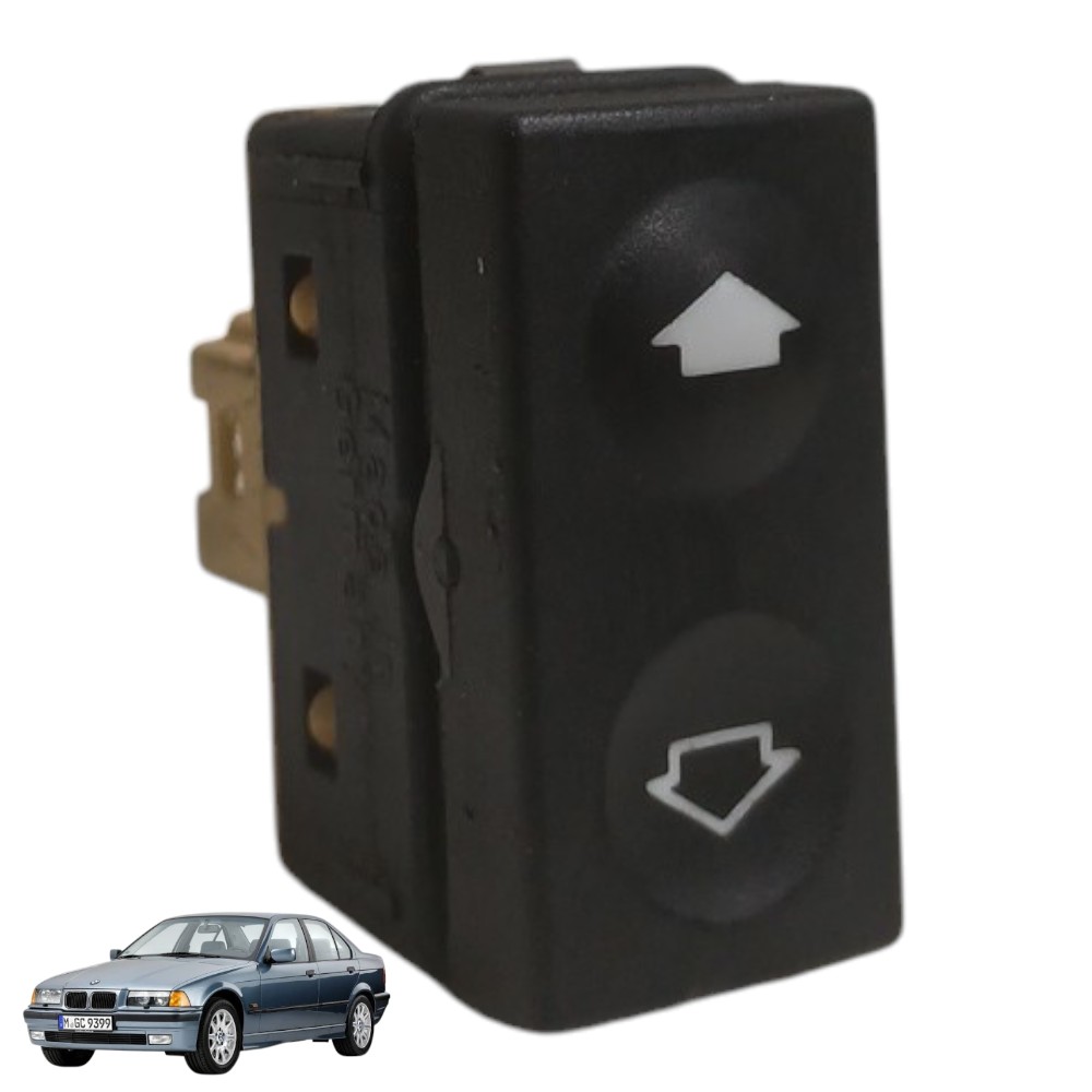 Botão Vidro Traseiro Direito Bmw 325i 2.5 1994 1995 1996 E36