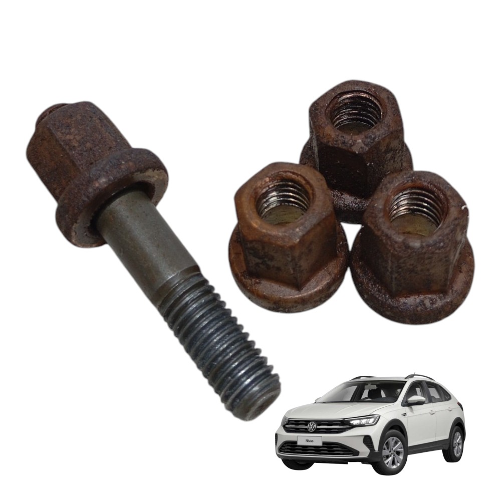 Kit Porca Parafuso Coletor Escape Volkswagen Nivus 1.0 2021 1