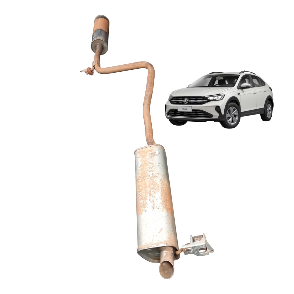 Escapamento Silencioso Volkswagen Virtus Nivus Tcross 2021 1
