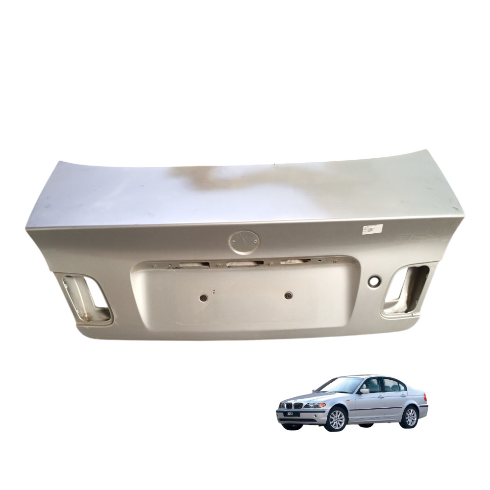 Tampa Traseira Porta Malas Bmw 323i 2.5 E46 2000 2001 2002 Prata 1