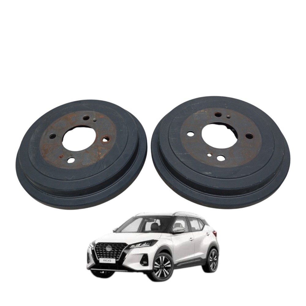 Par tambor de freio traseiro Nissan kicks 1.6 advance 2024 1