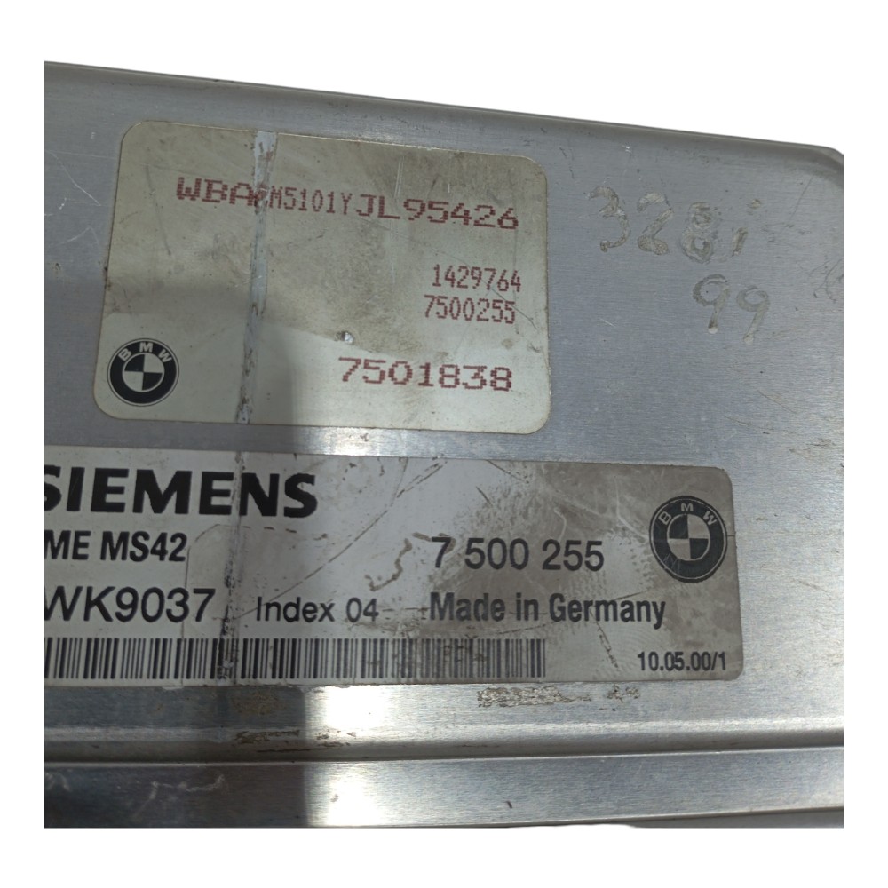 Módulo De Injeção Bmw 328i 2.5 E46 1999 2000 Cod 7500255 4