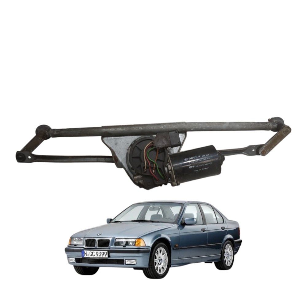 Máquina Motor Limpador Parabrisa Bmw 325i 2.5 1994 1996 E36
