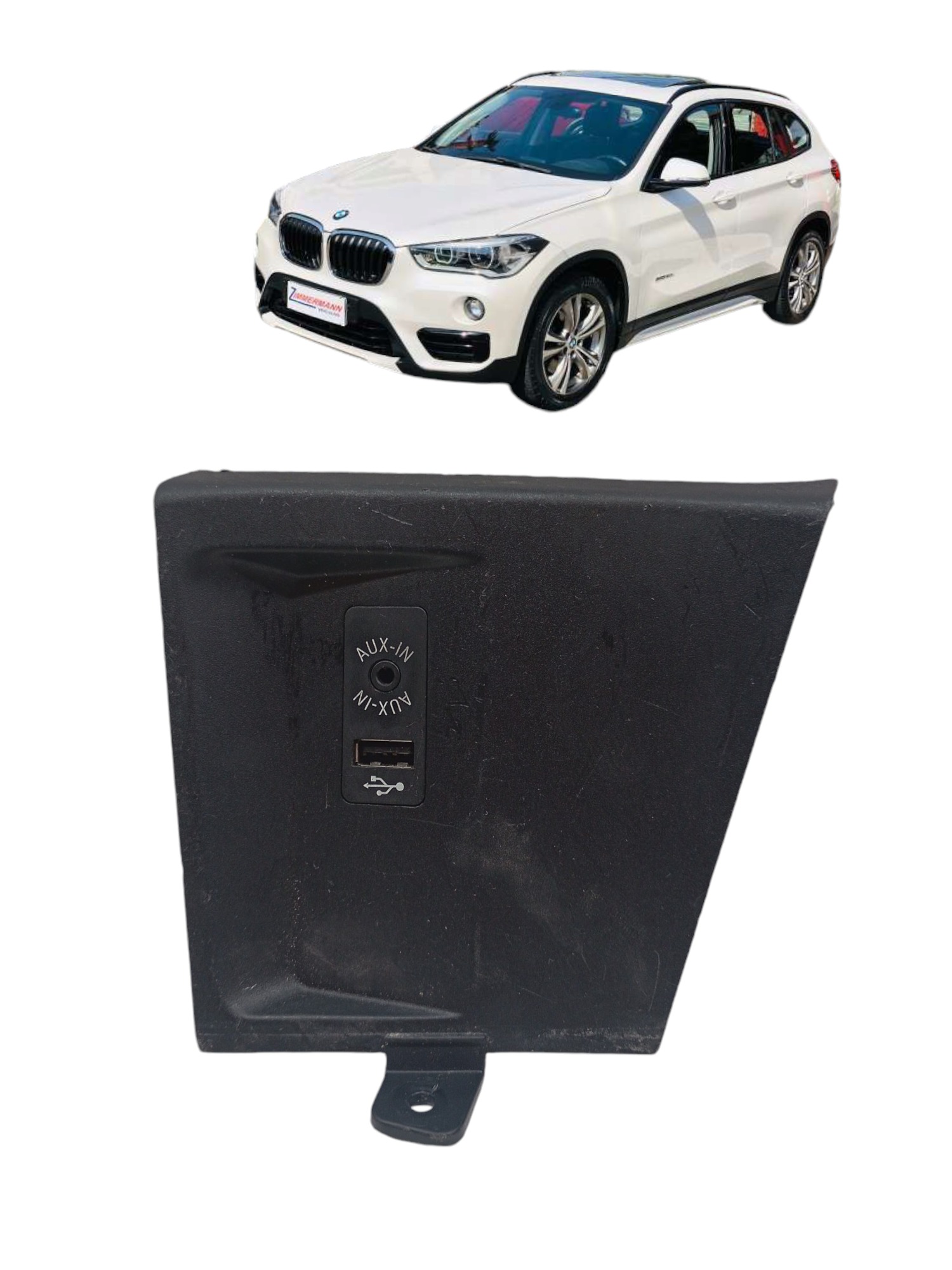 Moldura Entrada Usb Auxiliar Console Bmw X1 2.0 2017 9292744
