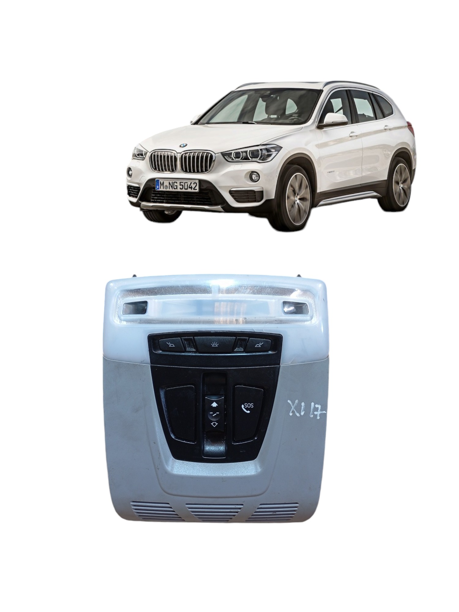 Luz De Teto Cortesia Bmw X1 2017 Cod E1072166