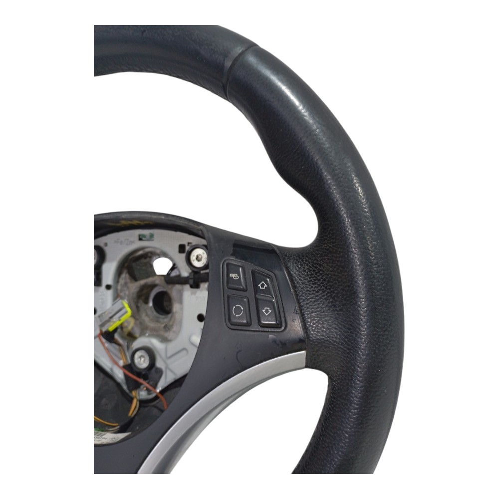 Volante Direção Com Comandos Bmw 320i 2.0 E90 2009 2010 2011 Preto 5