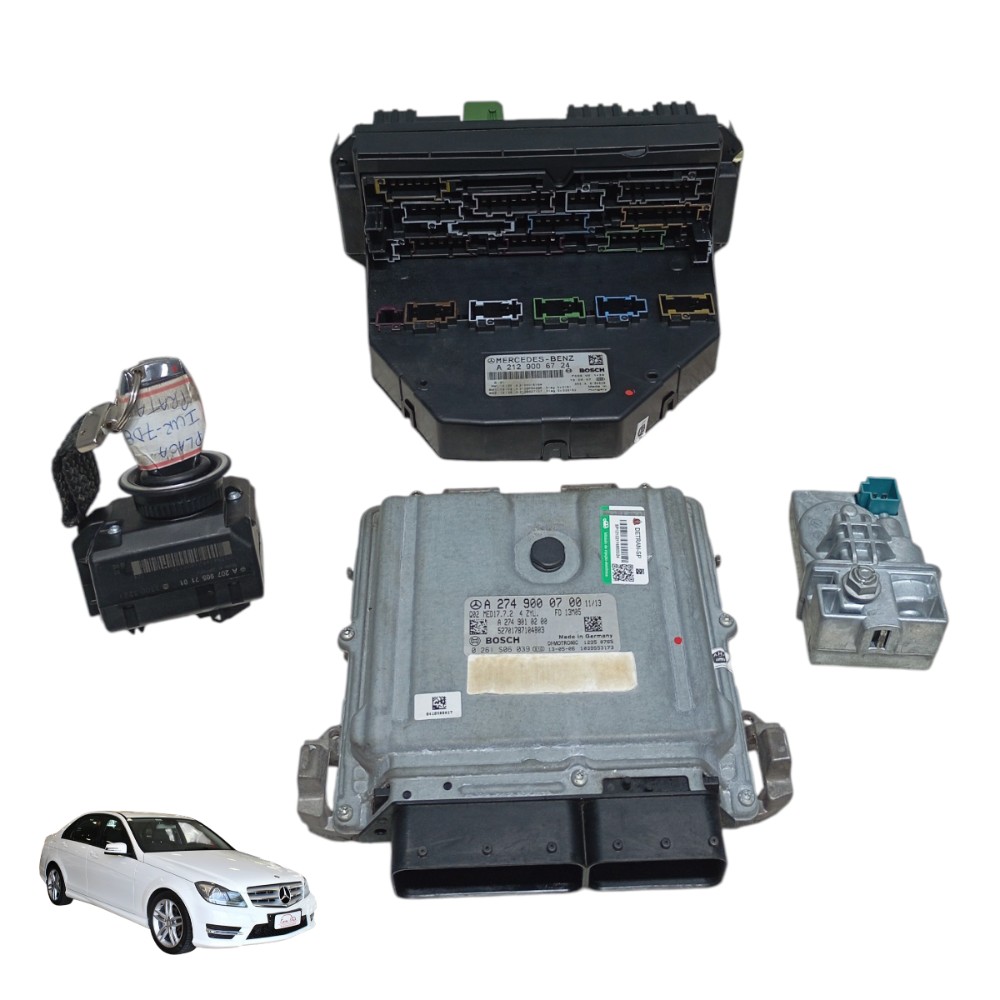 Kit Code Módulo Injeção Dme Mercedes Benz C180 1.6 T 2014