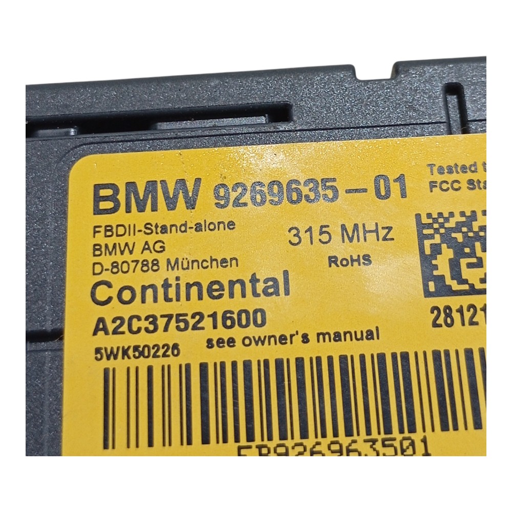 Módulo Sensor Alarme Bmw 118i 328i 320i F30 F20 2013 2016 4