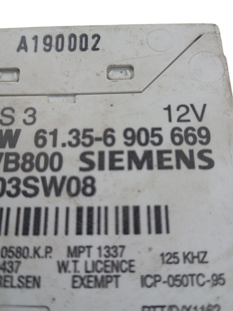 Modulo Imobilizador Bmw 320i 2.0 Apsrd E46 2000 61356905669 2