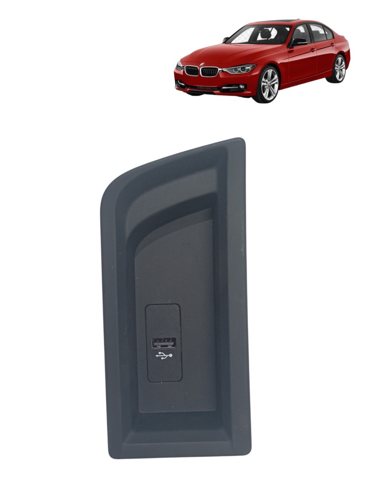 Moldura Entrada Auxiliar Tomada Usb Bmw 320i 2.0 2014 2018 6