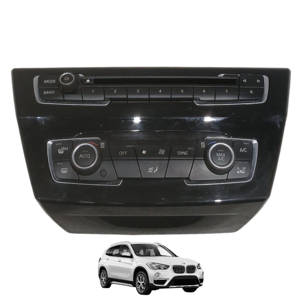 Botão Comando Ar Condicionado Rádio Bmw X1 2.0 2019 F48 Preto