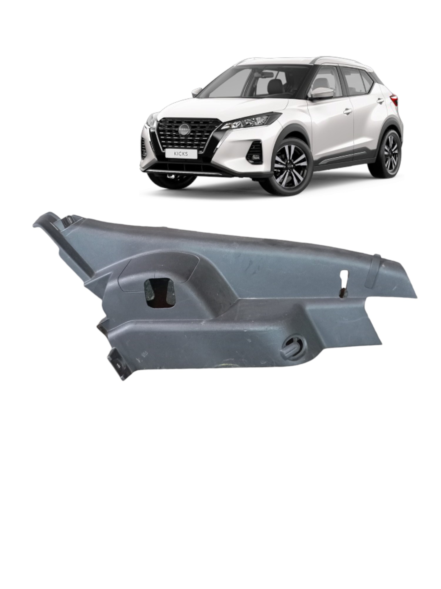 Acabamento Coluna Banco Direito Nissan Kicks 2022