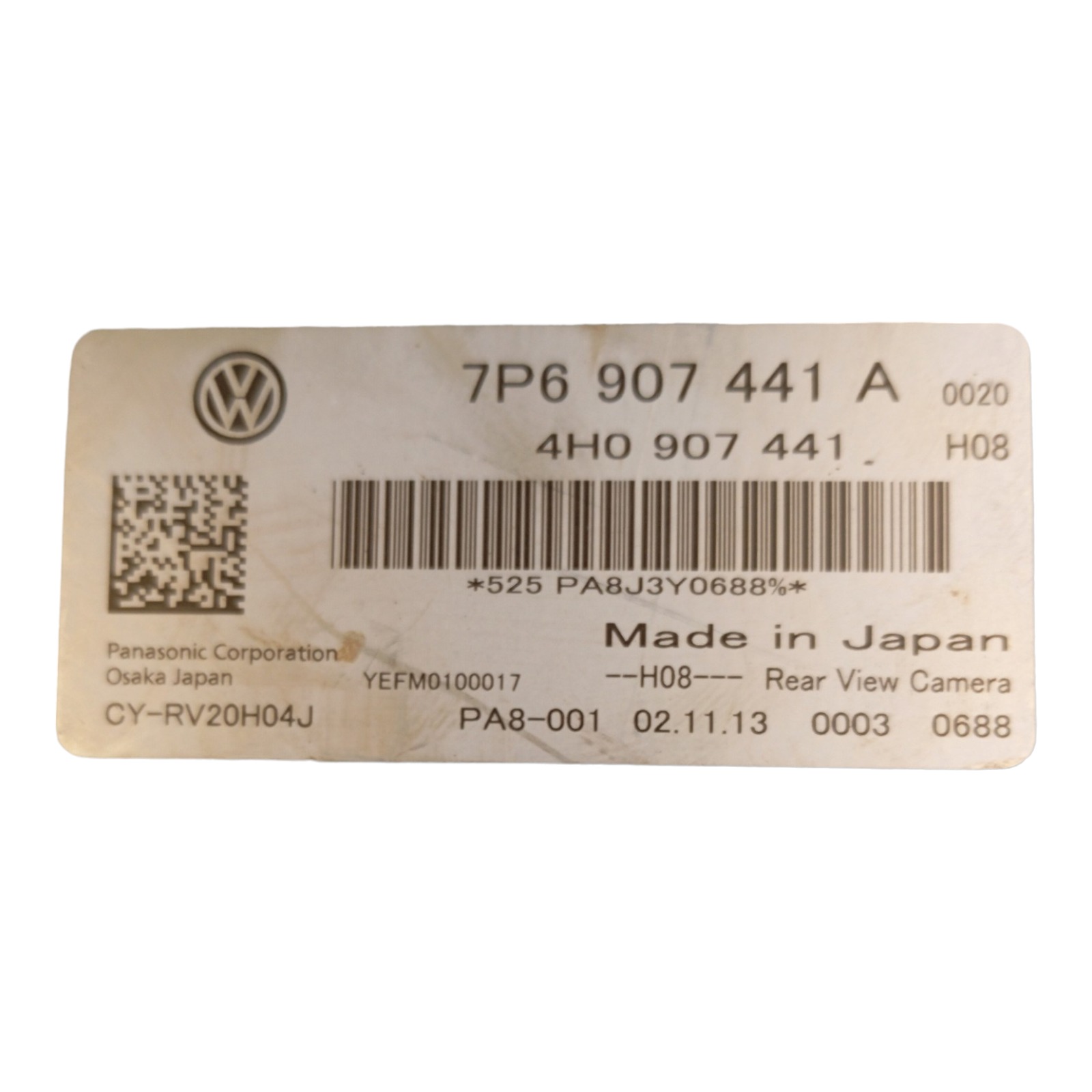 Módulo Câmera De Ré Volkswagen Touareg 4.2 V8 2013 2014 4